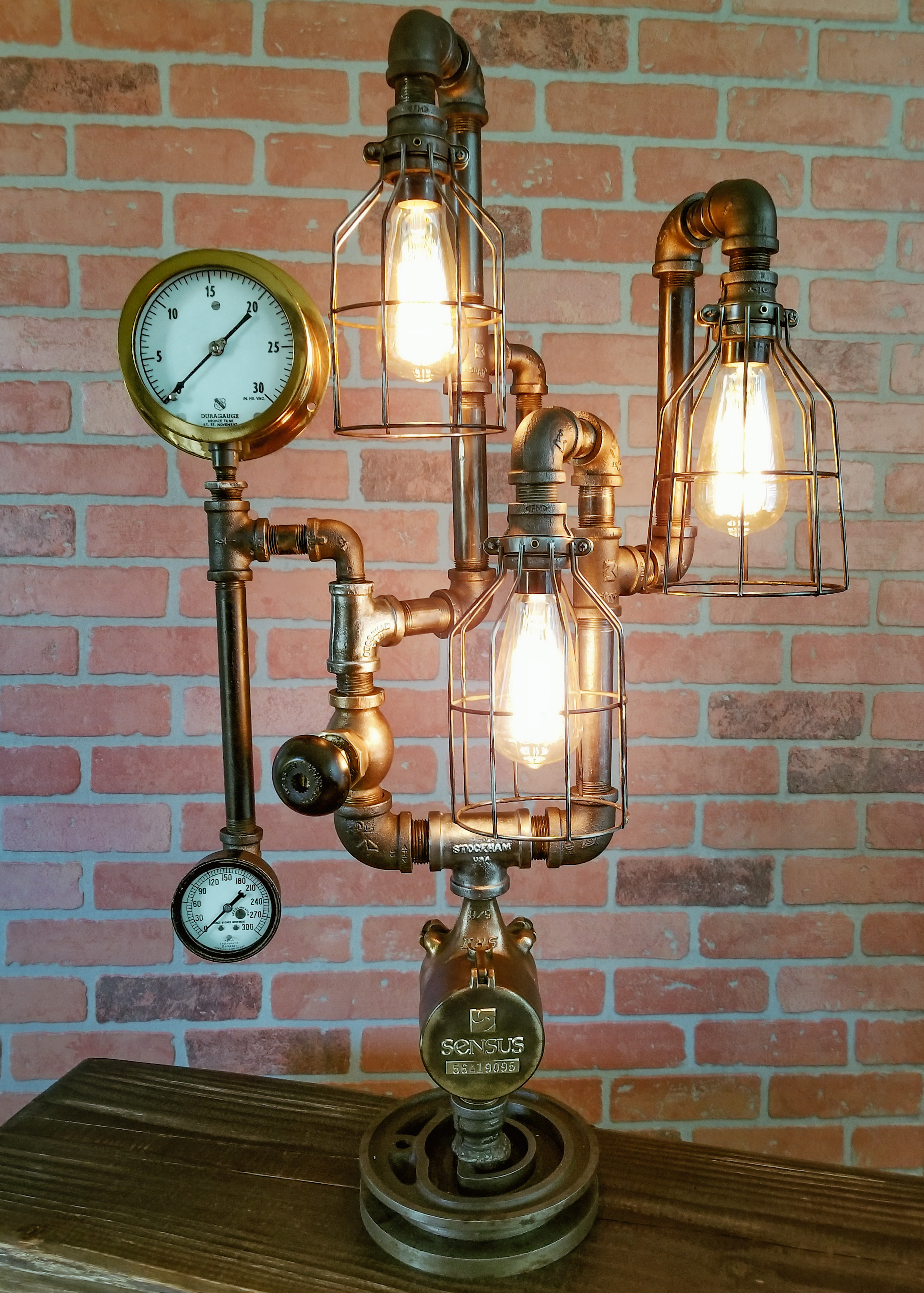 steampunk desk lamp